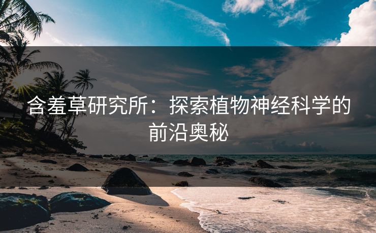 含羞草研究所：探索植物神经科学的前沿奥秘