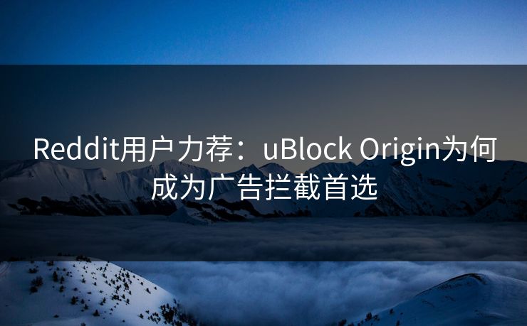 Reddit用户力荐：uBlock Origin为何成为广告拦截首选  第1张